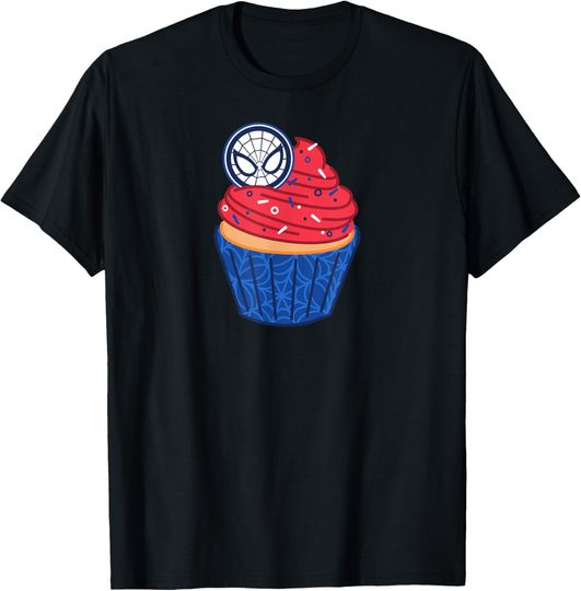 Discover Marvel Super Heroes Spider-Man Cupcake Birthday Party Gift T-Shirt