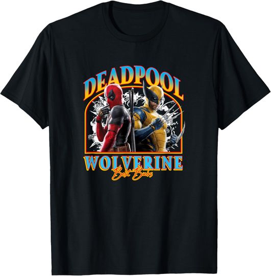 Discover Marvel Deadpool & Wolverine Best Buds T-Shirt