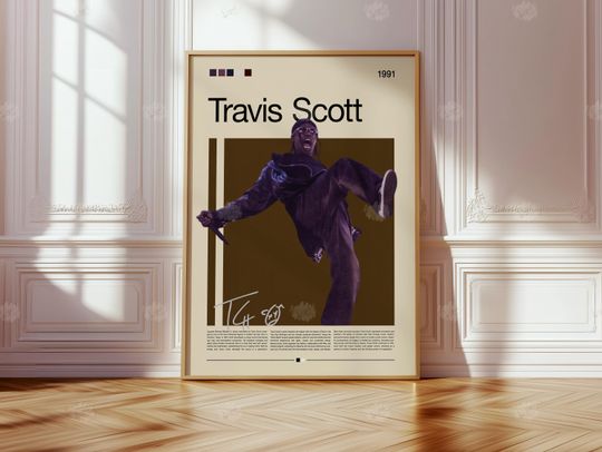 Discover Travis Poster | Rapper Wall Art | Travis Live Performance Print | Streetwear Wall Decor | Gift Idea for Fans
