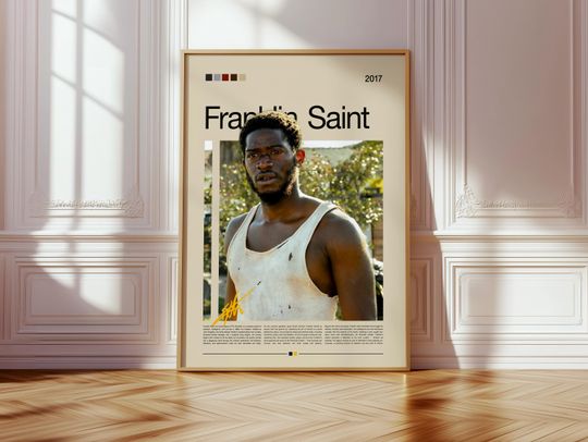 Discover Franklin Saint Poster | Snowfall Wall Art | Cinematic Character Print | Minimalist Retro Poster | Urban TV Series Artwork | Modern Home Decor