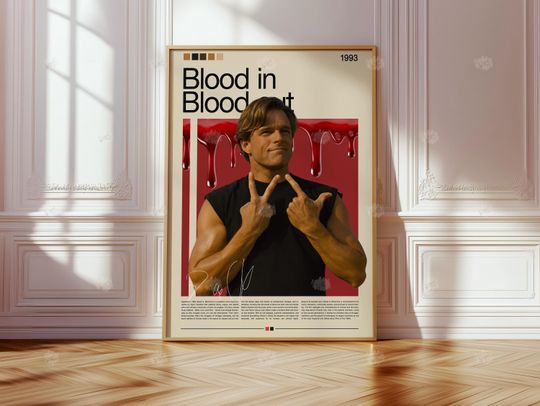 Blood In Blood Out Poster | 90s Movie Print | Crime Drama Poster | Chicano Art | Vintage movie poster | Vatos Locos | Gift idea