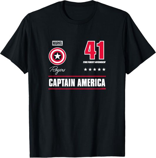 Marvel - Captain America Vintage Jersey Vibe T-Shirt
