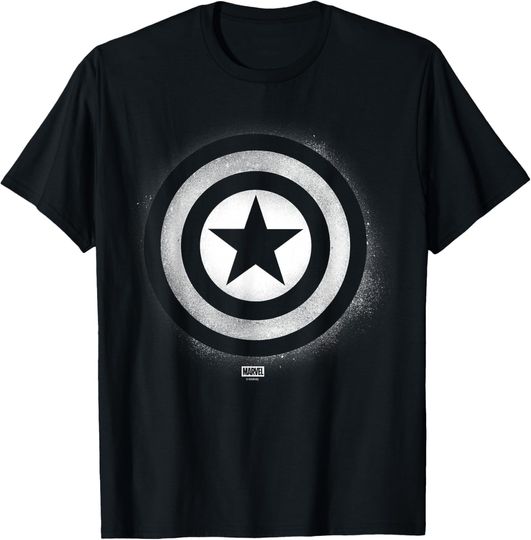 Discover Marvel - Captain America Shield Spray Style T-Shirt