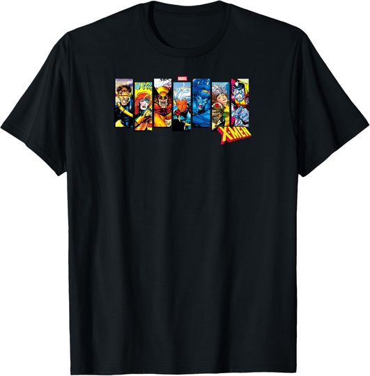Discover Marvel - X-Men Character Panels T-Shirt