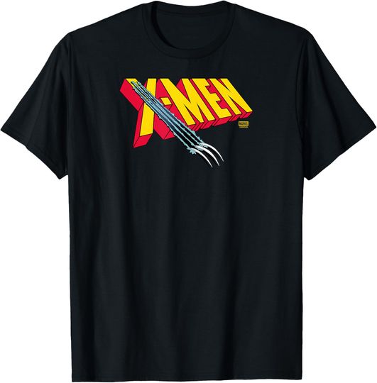 Discover Marvel - X-Men Claw Ripped Logo T-Shirt