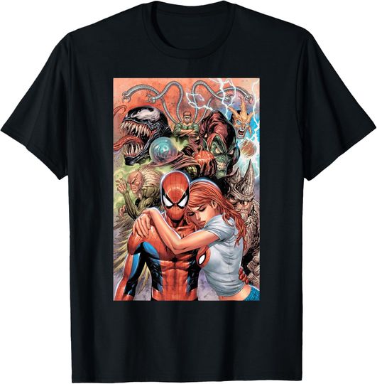 Marvel Spider-Man and Mary Jane vs. Super Villains T-Shirt