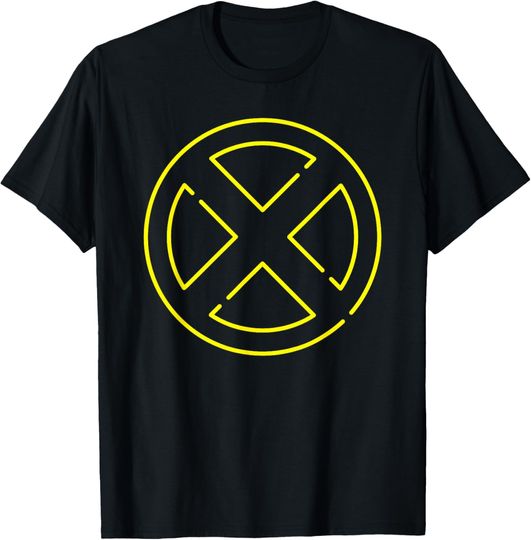 Discover Marvel Super Heroes Neon Light Sign X-Men Symbol X Logo T-Shirt