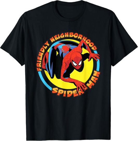 Discover Marvel Friendly Neighborhood Spider-Man Wall-Crawler T-Shirt
