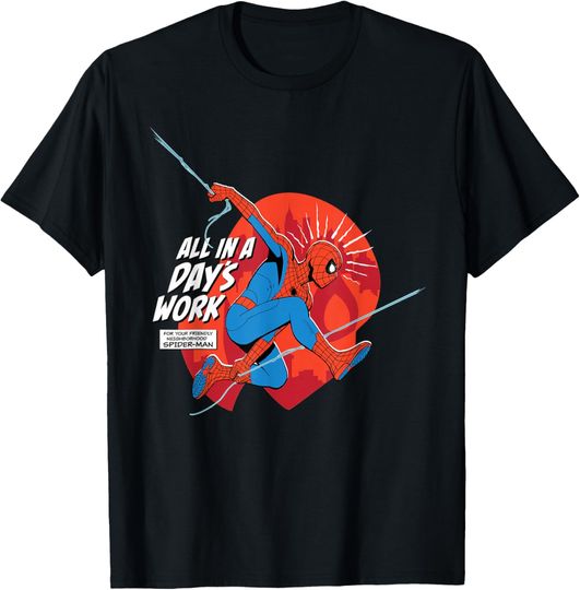 Discover Marvel Your Friendly Neighborhood Spider-Man A Day’s Work T-Shirt