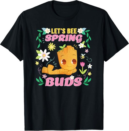 Marvel Let's Bee Spring Buds Baby Groot Lovely Friendship T-Shirt
