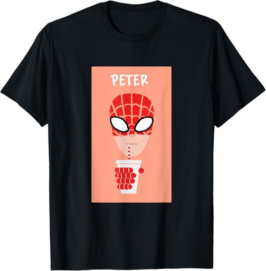 Discover Marvel Spider-Man Peter Parker Coffee Funny Friend Matching T-Shirt