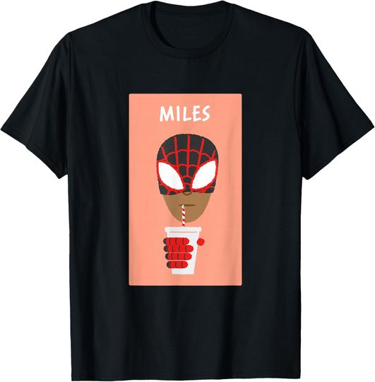 Marvel Spider-Man Miles Morales Coffee Funny Friend Matching T-Shirt