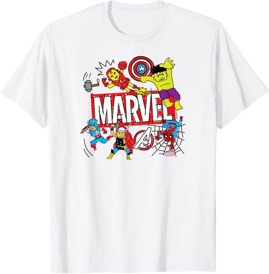 Discover Marvel - Sketch T-Shirt