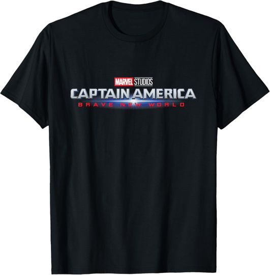 Discover Marvel Studios Captain America: Brave New World Movie Logo T-Shirt