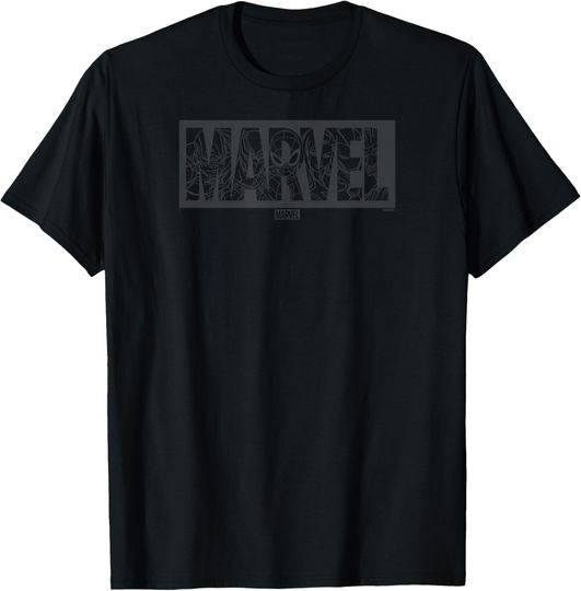 Discover Marvel - Dark Monochrome Logo T-Shirt