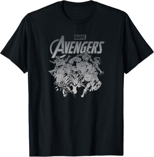 Discover Marvel - Avengers Group Logo T-Shirt