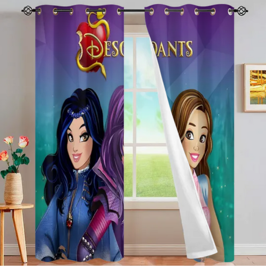 Disney Descendants Window Curtain