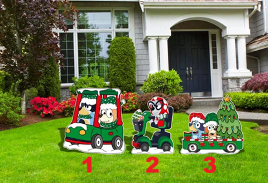 BlueyDad Christmas Train Decor, Christmas party Decor,  Christmas Outdoor Decor, Christmas Cutouts, Christmas Party decor, Christmas Signs