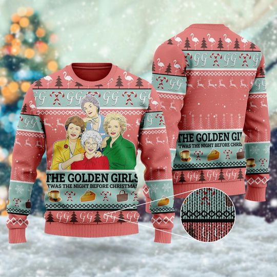 Discover The Stay Golden Christmas Ugly Sweater, Stay Golden Xmas Sweatshirt, Dorothy Zbornak Christmas Sweater, Stay Golden Movie Xmas Gift Kid