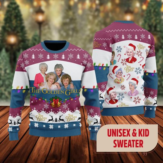 Discover The Stay Golden Christmas Ugly Sweater, Stay Golden Xmas Sweatshirt, Dorothy Zbornak Blanche Devereaux Christmas Sweater, Movie Xmas Gift