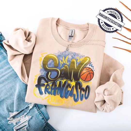 Golden State Basketball Sweatshirt: Graffiti NBA Design