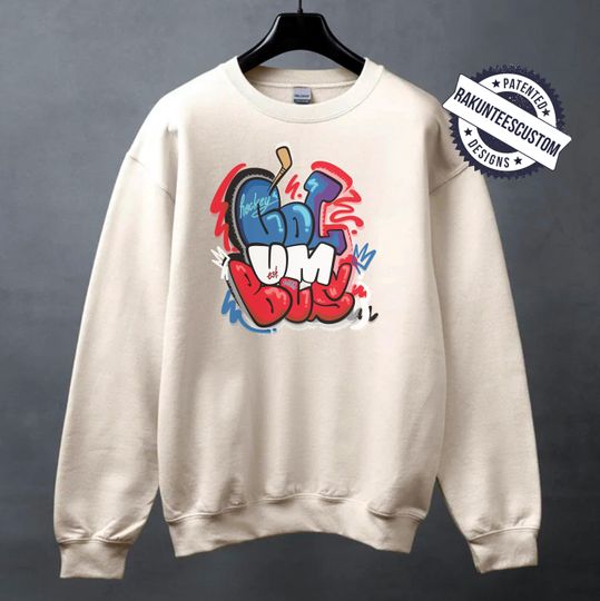 Discover Columbus Hockey Sweatshirt: Graffiti Columbus NHL Shirt