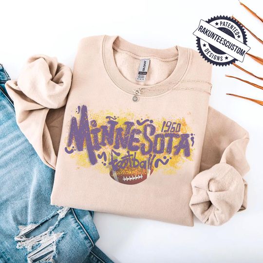 Discover Minnesota Football Sweatshirt: Graffiti Game Day Shirt
