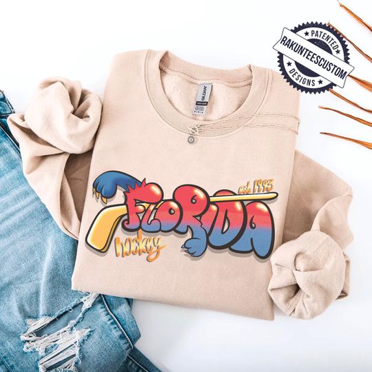 Discover Florida Hockey Sweatshirt: Graffiti Florida NHL Shirt