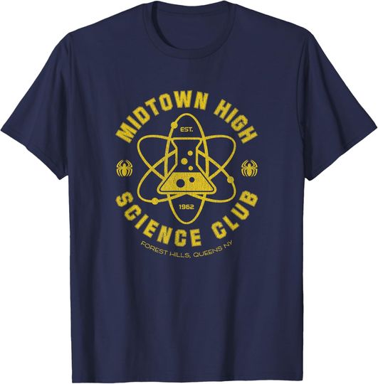 Discover Marvel Spider-Man Midtown High Science Club T-Shirt