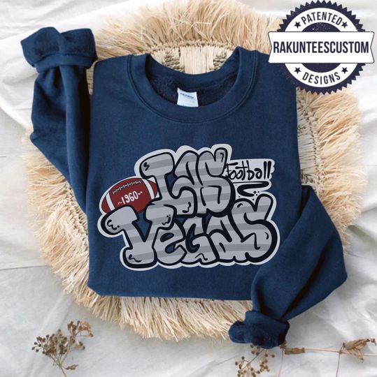 Discover Las Vegas Football Sweatshirt: Graffiti Sports Fan Shirt