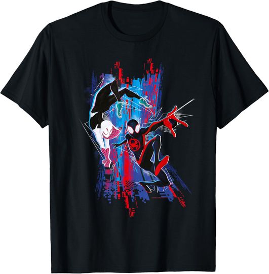 Discover Marvel Spider-Man: Across the Spider-Verse Miles and Gwen T-Shirt