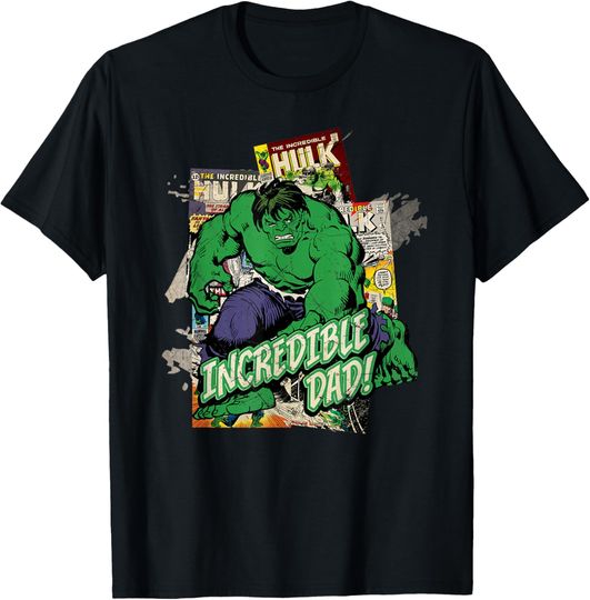 Discover Marvel Hulk Incredible Dad Father's Day T-Shirt, Gift For Fans