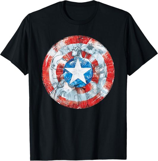 Marvel Captain America Shield T-Shirt, Gift For Fans