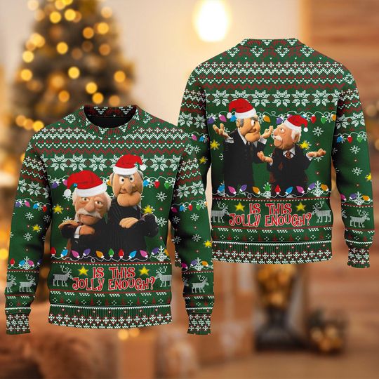 Discover Disney Muppets Ugly Christmas Sweater, Muppet Santa Xmas Holiday Sweatshirt, The Muppet Show Sweater, Christmas Gift For Men Women Kid