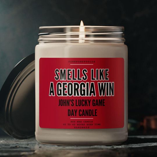 Discover Personalized GA bulldogs Candle: Game Day Wax Candle