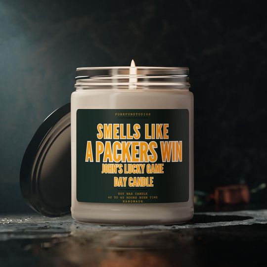 Discover Personalized Packers Win Candle: Game Day Decor