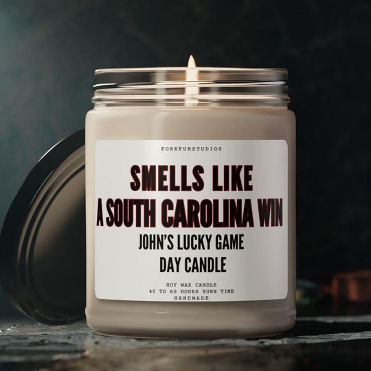 South Carolina Win Candle: Game Day Wax Candle