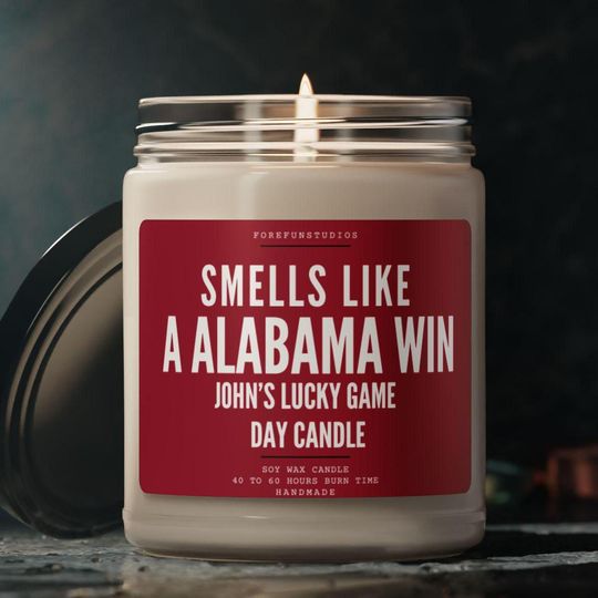 Albm Win Wax Candle: Game Day Fan Gift