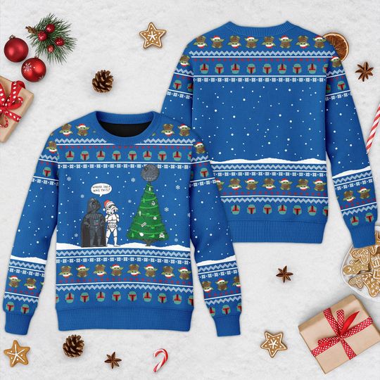 Discover Star Wars Christmas Ugly Sweater, Boba Fett Sweatshirt, Darth Vader Ugly Sweater, Marvel Christmas Gifts For Women Men Kid, Disney Sweater