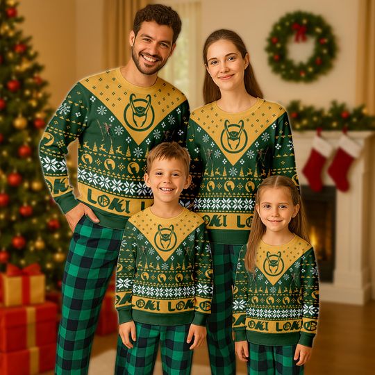 Discover Loki Ugly Christmas Sweater, Super Hero Xmas Sweatshirt, Marvel Christmas Gift For Men Women Kid, Superhero Christmas Holiday Shirt