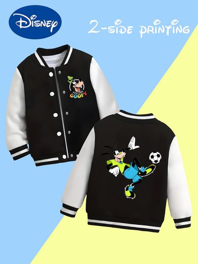 Discover Disney Goofy Soccer Kids Baseball Boys Jacket