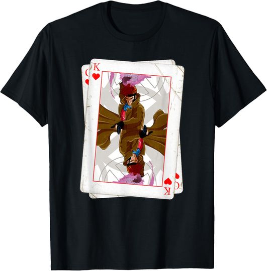 Discover Marvel X-Men Gambit Playing Cards 90s T-Shirt
