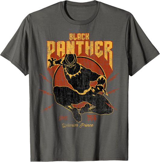 Discover Marvel Black Panther Action Since 1966 Retro Vintage T-Shirt T-Shirt