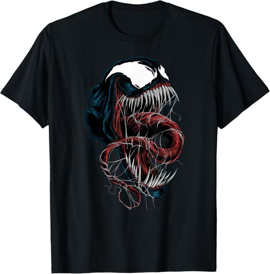 Discover Marvel Comics Retro Classic Venom Chest Burst Big Face T-Shirt