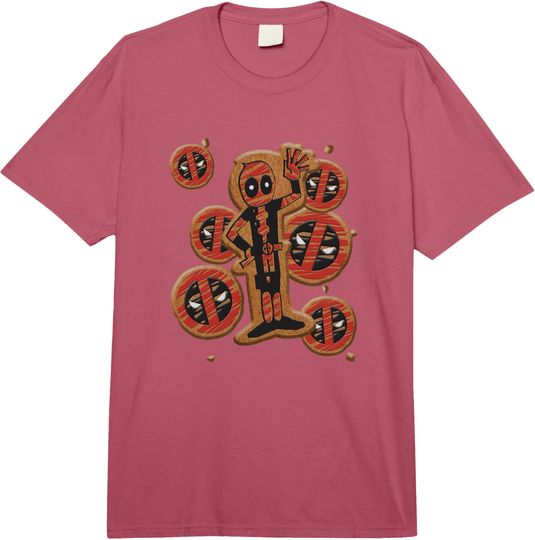 Discover Marvel Deadpool Christmas Gingerbread Cookies Comfort Colors Adult Heavyweight T-shirt
