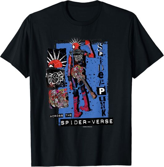 Marvel Spider-Man: Across the Spider-Verse Spider-Punk Back T-Shirt