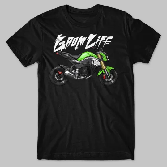 Discover Honda Grom MSX125 Motorcycle T-Shirt for Minibike Riders