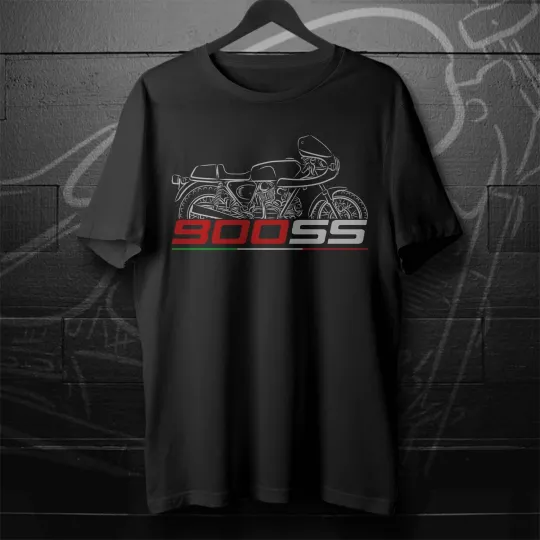 Discover Ducati 900SS Motorcycle T-Shirt for Sportbike Riders