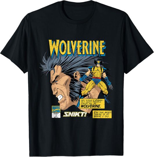 Marvel Comics Wolverine Classic Logan Retro T-Shirt T-Shirt