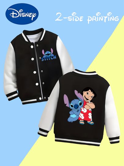 Discover Disney Stitch and Lilo Baseball Jacket for Boys
